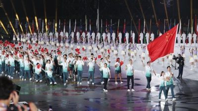 12.&nbsp;D&uuml;nya Oyunları, &Ccedil;in'in Chengdu kentinde d&uuml;n akşam d&uuml;zenlenen a&ccedil;ılış t&ouml;reniyle