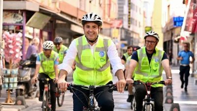 Balıkesir B&uuml;y&uuml;kşehir Belediye Başkanı Ahmet Akın, Avrupa Hareketlilik Haftası kapsamında