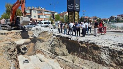 ASKİ Genel M&uuml;d&uuml;rl&uuml;ğ&uuml; tarafından , Ke&ccedil;i&ouml;ren il&ccedil;esi Etlik Mahallesi&rsquo;nde uzun