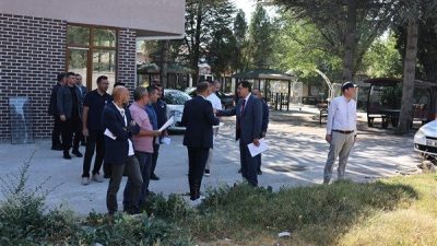Halil İbrahim Yılmaz El Sanatları (KESTAŞ) binasında ger&ccedil;ekleştirilen saha incelemesine