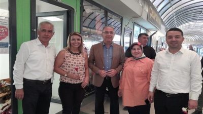 Ziyaret esnasında Başkan Yapar&rsquo;a, AK Parti Antakya İl&ccedil;e Başkanı Mustafa