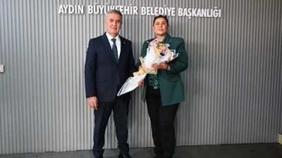 Aydın B&uuml;y&uuml;kşehir Belediye Başkanı &Ouml;zlem &Ccedil;er&ccedil;ioğlu&rsquo;na, Buharkent Belediye Başkanı Mehmet