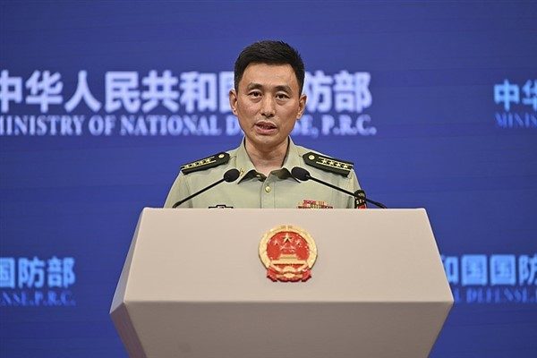 Zhang, bug&uuml;n Beijing&rsquo;de d&uuml;zenlenen olağan basın toplantısında, forumun katılımcılarının k&uuml;resel