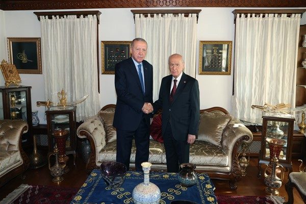 Cumhurbaşkanı Recep Tayyip Erdoğan,Milliyet&ccedil;i Hareket Partisi (MHP) Genel Başkanı Devlet