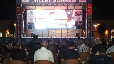 12 Dev Adam&rsquo;ın T&uuml;rkiye&rsquo;yi sevindiren karşılaşmasını Eyy&uuml;biye Belediye Başkanı Mehmet