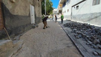 Eyy&uuml;biye Belediyesi, il&ccedil;ede altyapısı tamamlanan b&ouml;lgelerde &uuml;styapı yenileme &ccedil;alışmalarını hız