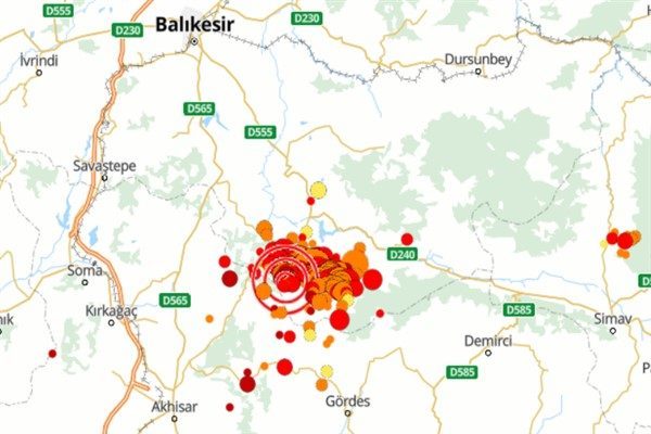 Boğazi&ccedil;i &Uuml;niversitesi Kandilli Rasathanesi ve Deprem Araştırma Enstit&uuml;s&uuml; (KRDAE) verilerine