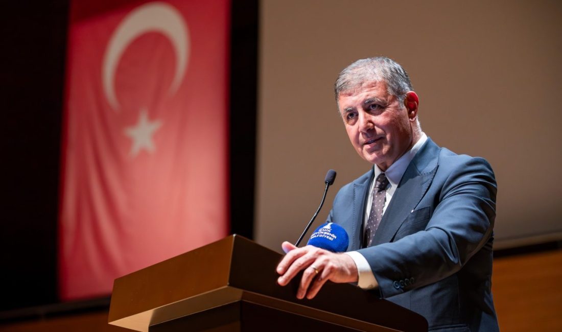 Başkan Tugay konuşmasında, İzmir&rsquo;in ge&ccedil;mişinden aldığı ilhamla geleceğini inşa etmeye