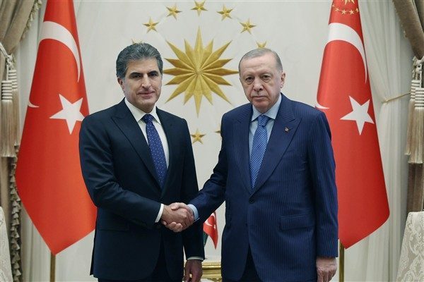 Cumhurbaşkanı Recep Tayyip Erdoğan, Irak K&uuml;rt B&ouml;lgesel Y&ouml;netimi (IKBY) Başkanı