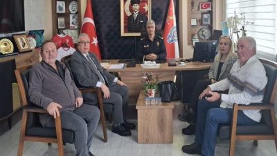 İlk olarak Gemlik İl&ccedil;e Emniyet M&uuml;d&uuml;r&uuml; &Uuml;mit Şahin&rsquo;i makamında ziyaret