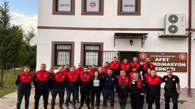 AKOM yerleşkesinde ger&ccedil;ekleştirilen eğitimde, Ankara İl Afet ve Acil Durum