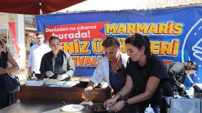 Marmaris Belediyesi &ouml;nc&uuml;l&uuml;ğ&uuml;nde bu yıl ilk kez d&uuml;zenlenen Deniz &Uuml;r&uuml;nleri