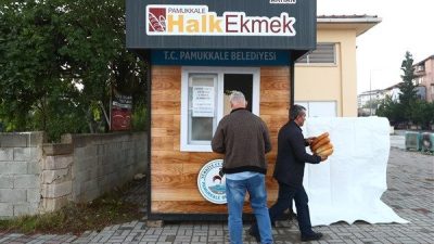 Pamukkale Belediye Başkanı Ali Rıza Ertemur&rsquo;un, başlattığı halk ekmek b&uuml;fe