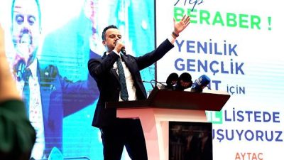 Nil&uuml;fer İl&ccedil;e Kongresi&rsquo;nin ardından a&ccedil;ıklama yapan Ayta&ccedil; Şahin, &ouml;rg&uuml;t disiplinine
