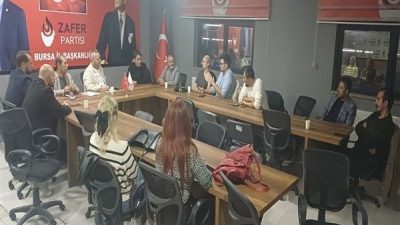 Zafer Partisi Bursa İl Başkanlığında bu hafta ger&ccedil;ekleştirilen il toplantısında