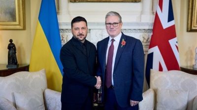 Ukrayna Devlet Başkanı Zelenski, İngiltere Başbakanı Starmer ve İngiltere halkına,