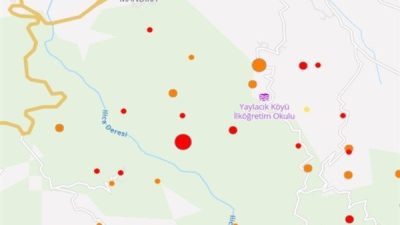 Boğazi&ccedil;i &Uuml;niversitesi Kandilli Rasathanesi ve Deprem Araştırma Enstit&uuml;s&uuml; (KRDAE) verilerine