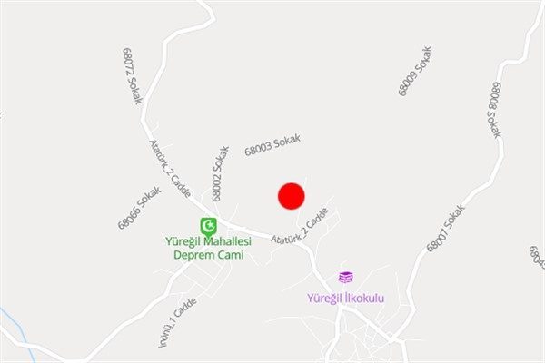 Boğazi&ccedil;i &Uuml;niversitesi Kandilli Rasathanesi ve Deprem Araştırma Enstit&uuml;s&uuml; (KRDAE) verilerine