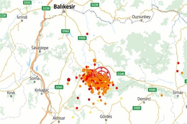 Boğazi&ccedil;i &Uuml;niversitesi Kandilli Rasathanesi ve Deprem Araştırma Enstit&uuml;s&uuml; (KRDAE) verilerine