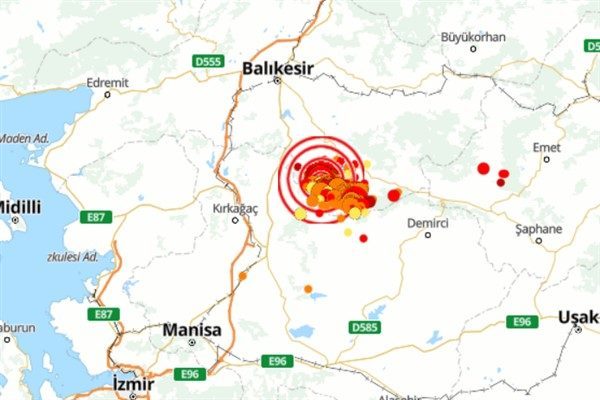 Boğazi&ccedil;i &Uuml;niversitesi Kandilli Rasathanesi ve Deprem Araştırma Enstit&uuml;s&uuml; (KRDAE) verilerine