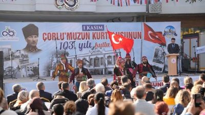 &Ccedil;orlu&rsquo;nun d&uuml;şman işgalinden kurtuluşunun 103. yıl d&ouml;n&uuml;m&uuml;, 1 Kasım 2025