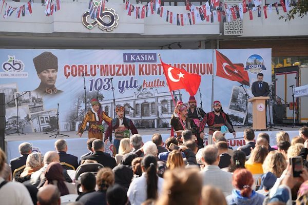 &Ccedil;orlu&rsquo;nun d&uuml;şman işgalinden kurtuluşunun 103. yıl d&ouml;n&uuml;m&uuml;, 1 Kasım 2025