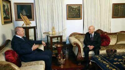 Cumhurbaşkanı Recep Tayyip Erdoğan, Milliyet&ccedil;i Hareket Partisi (MHP) Genel Başkanı