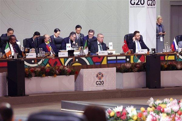 Cumhurbaşkanı Recep Tayyip Erdoğan, G&uuml;ney Afrika&rsquo;da d&uuml;zenlenen G20 Liderler Zirvesi