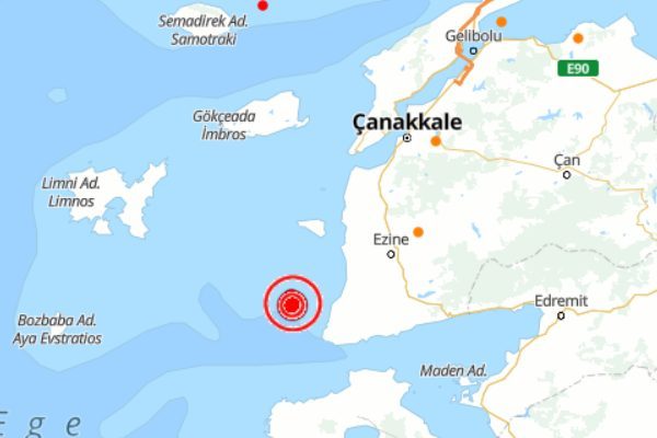 Boğazi&ccedil;i &Uuml;niversitesi Kandilli Rasathanesi ve Deprem Araştırma Enstit&uuml;s&uuml; (KRDAE) verilerine
