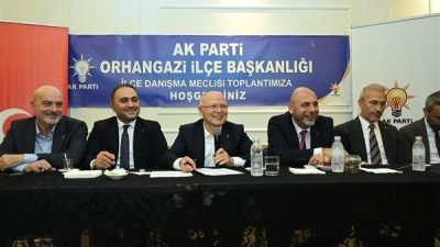 Gemlik&rsquo;teki danışma meclis toplantısına AK Parti Bursa İl Başkanı Davut