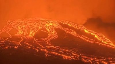 ABD Jeoloji Araştırması'na g&ouml;re, bilim insanları aynı magma yolunu izleyen