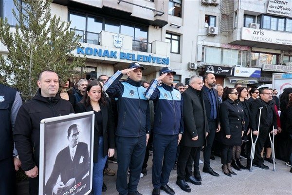 Konak Belediyesi personeli, Ulu &Ouml;nder Mustafa Kemal Atat&uuml;rk&rsquo;&uuml;n sonsuzluğa uğurlanışının