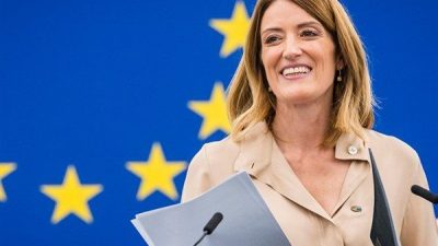 Avrupa Parlamentosu Başkanı Roberta Metsola, Fransa Senatosu&rsquo;nu ziyaret ederek Senato