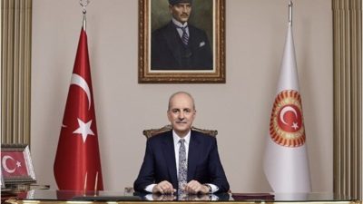 T&uuml;rkiye B&uuml;y&uuml;k Millet Meclisi Başkanı Numan Kurtulmuş, &ouml;nceki d&ouml;nem T&uuml;rkiye