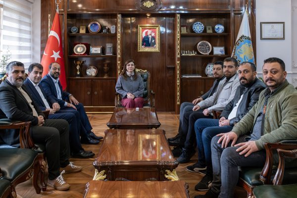 Diyarbakırspor Kul&uuml;p Başkanı Bedri Rıdvan ve y&ouml;netim kurulu &uuml;yeleri, Diyarbakır