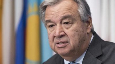 BM Genel Sekreteri Antonio Guterres, BM'nin her g&uuml;n d&uuml;nyanın d&ouml;rt