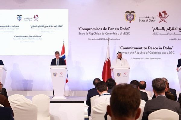 Katar Dışişleri Bakanlığı, Kolombiya Cumhuriyeti H&uuml;k&uuml;meti ile kendisini &ldquo;EGC&rdquo; olarak
