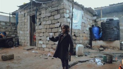 Ajans, yerinden edilmiş aileler i&ccedil;in her yağışın sel baskınları, maddi