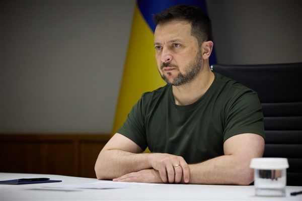 Ukrayna Devlet Başkanı Zelenski, g&uuml;nl&uuml;k koordinasyon toplantısını ger&ccedil;ekleştirdiğin ve Rus