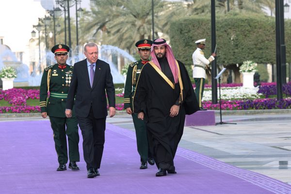 Cumhurbaşkanı Recep Tayyip Erdoğan, Riyad'da Suudi Arabistan Veliaht Prensi Muhammed