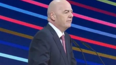 FIFA Başkanı Gianni Infantino Pazartesi g&uuml;n&uuml;, d&uuml;nya futbolunun y&ouml;netim organının