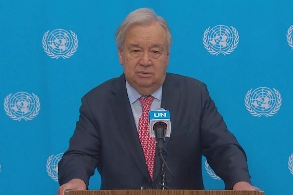 CCTV’nin haberine göre Guterres, New York’taki BM Genel Merkezi’nde düzenlediği
