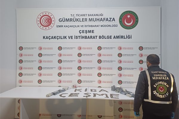 Ticaret Bakanlığı Gümrükler Muhafaza ekipleri tarafından İzmir’de gerçekleştirilen operasyonla, kültür