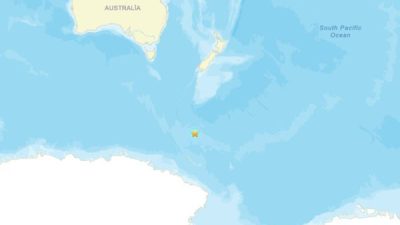 Amerika Birleşik Devletleri Jeoloji Araştırmaları Kurumu’nun (USGS) verilerine göre, Balleny