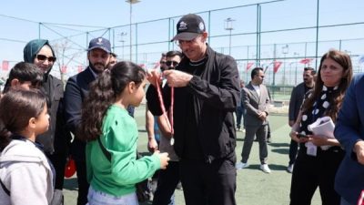 Eyyübiye Millet Bahçesi’nde düzenlenen organizasyona yaklaşık 250 çocuk ve 10