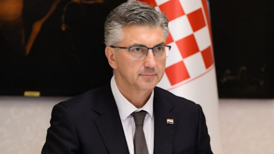 Hırvatistan Başbakanı Andrej Plenkovic, başkent Zagreb’in Jarun bölgesinde gerçekleştirilen ve