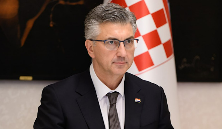 Hırvatistan Başbakanı Andrej Plenkovic, başkent Zagreb’in Jarun bölgesinde gerçekleştirilen ve
