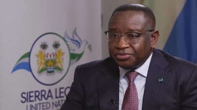 CCTV’nin haberine göre; Sierra Leone Cumhurbaşkanı Julius Maada Bio, ülkesinin