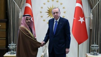Cumhurbaşkanı Recep Tayyip Erdoğan, Suudi Arabistan Dışişleri Bakanı Faysal bin