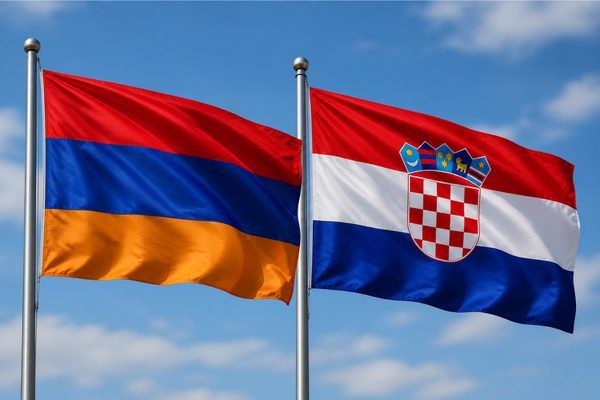 Ermenistan Başbakanı Nikol Paşinyan, Hırvatistan Başbakanı Andrej Plenkovic ile Ermenistan-Hırvatistan